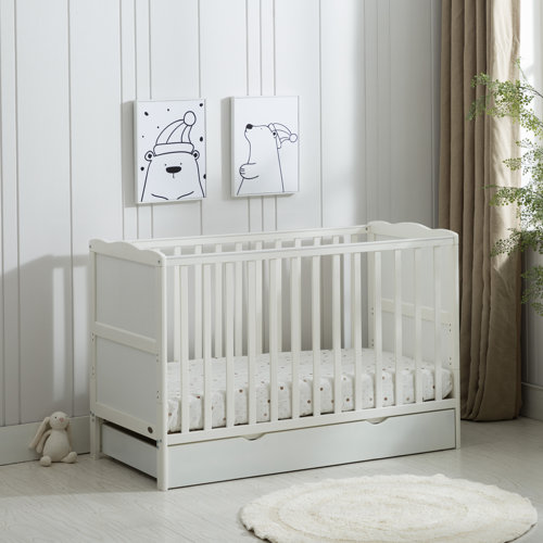 Harriet Bee Draper Cot Bed with Mattress & Reviews Wayfair.co.uk